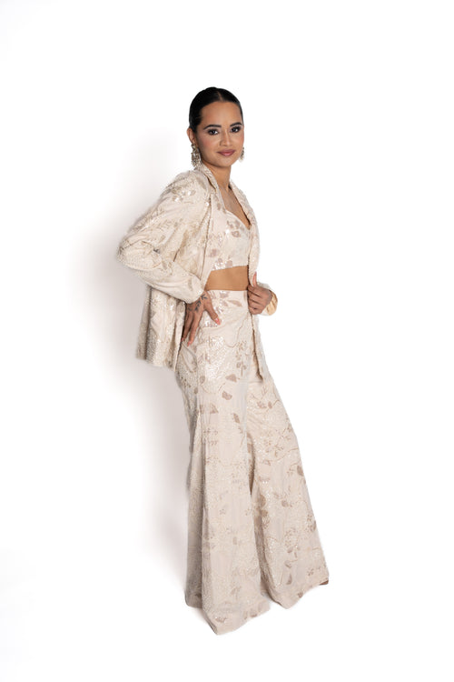 Amaya Embroidered Pant Suit by Well Groomed