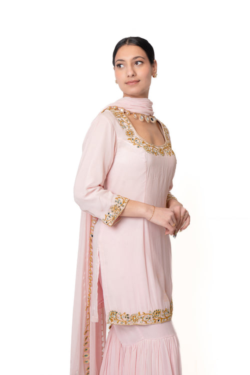 Pink Mirror Sharara