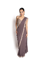 Tara Mauve Saree by Well Groomed