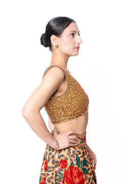Sikka Leopard Print Lengha