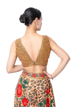 Sikka Leopard Print Lengha