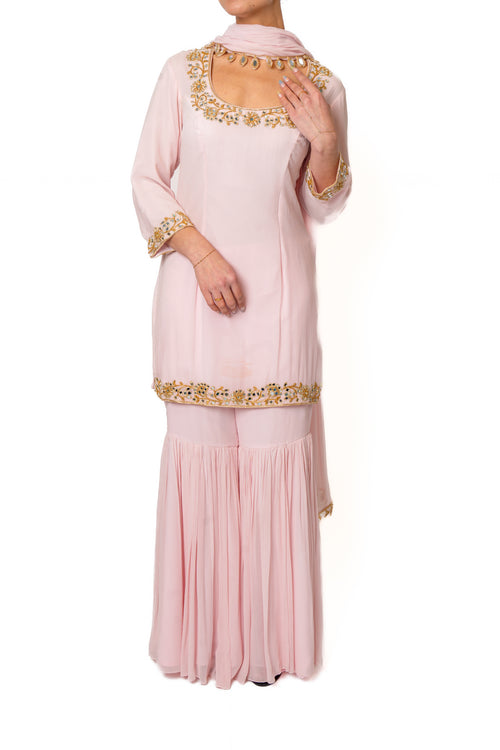 Pink Mirror Sharara