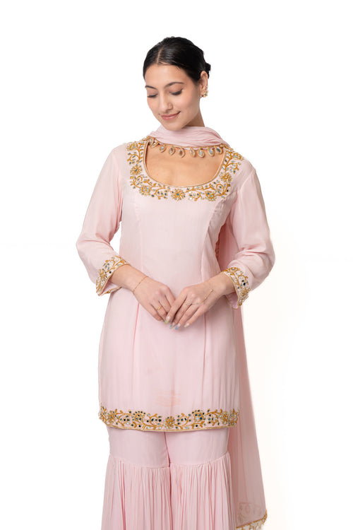 Pink Mirror Sharara