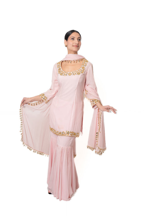 Pink Mirror Sharara